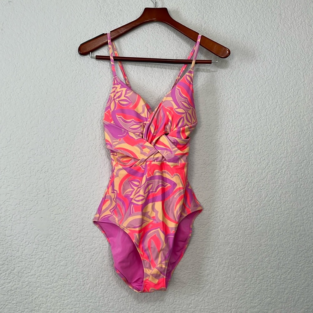 Aerie Floral Swirl One Piece Swimsuit
